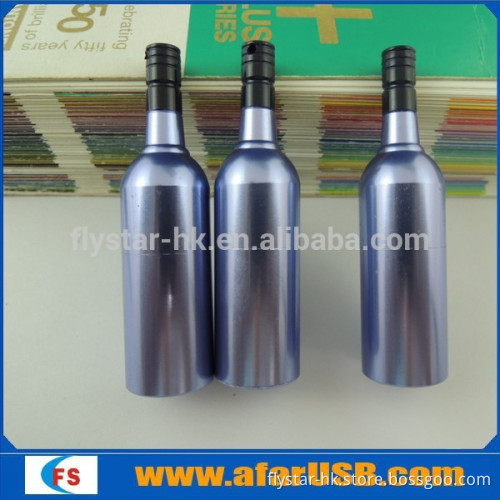 Metal bottle usb flash drive with logo printing and metal box packaging 1GB/2GB/4GB/8GB/16GB/32GB/64GB/128GB